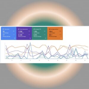 Google Search Console chart showing SEO for small business leads growth — clicks, impressions, and higher rankings during the first month of optimization.