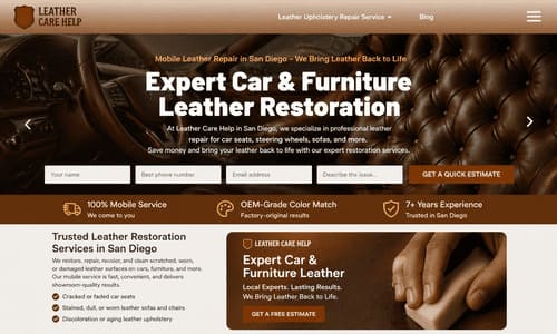 service business website homepage design focused on conversions and lead generation